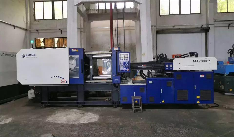 Used 280 Ton MA2800II/1350 Injection Molding Machine | A/B/C-Screw 55/60/65mm, Max PS Shot Weight:562g/669g/785g