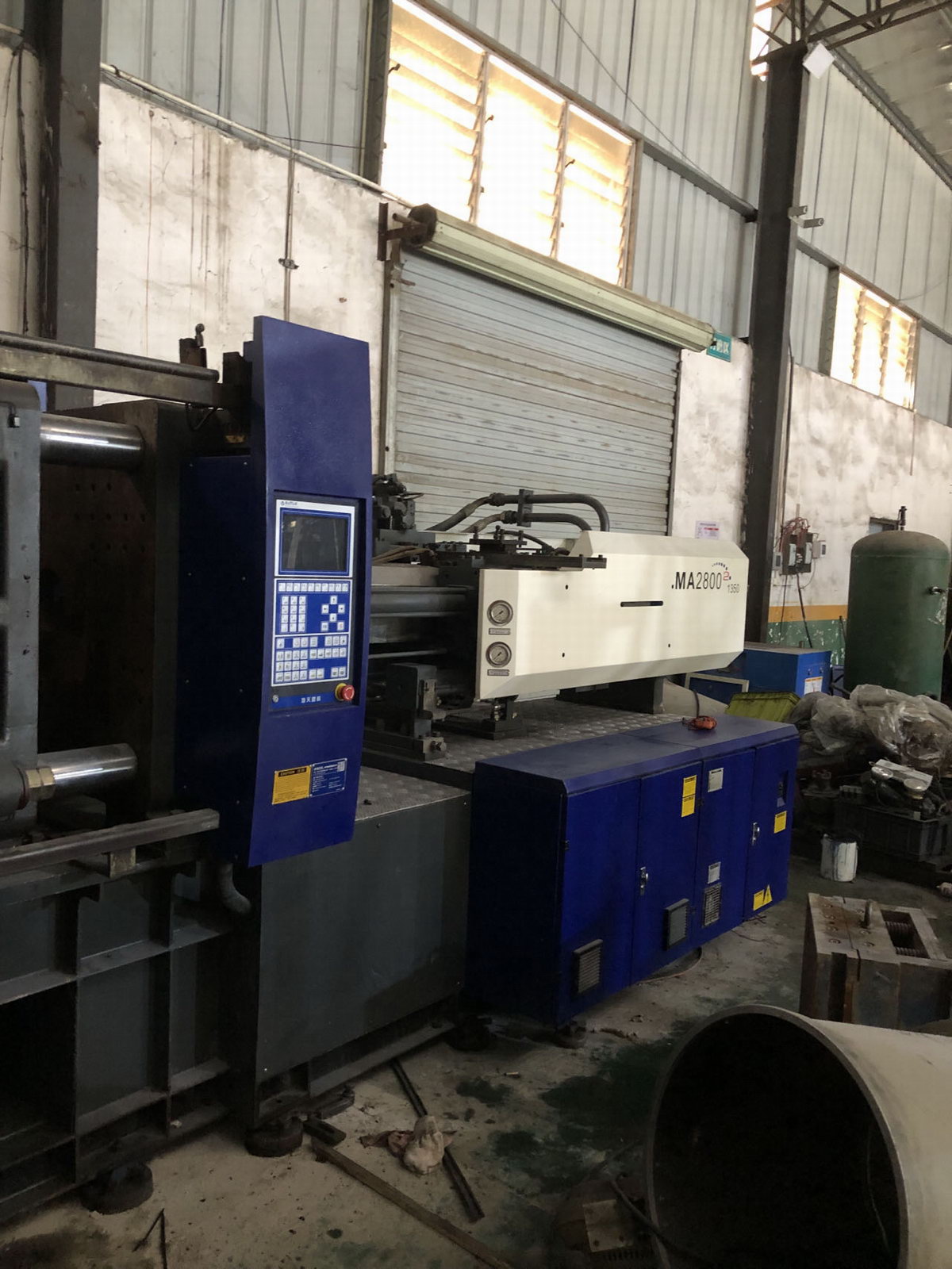 Used 280 Ton MA2800II/1350 Injection Molding Machine | A/B/C-Screw 55/60/65mm, Max PS Shot Weight:562g/669g/785g