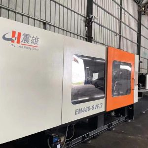 Used 480 Ton EM480-SVP-2 Injection Molding Machine | A/B/C-Screw 75/83/90mm, Max PS Shot Weight 2340g