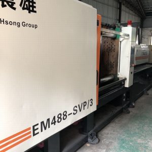 Used 488 Ton EM488-SVP-3 Injection Molding Machine