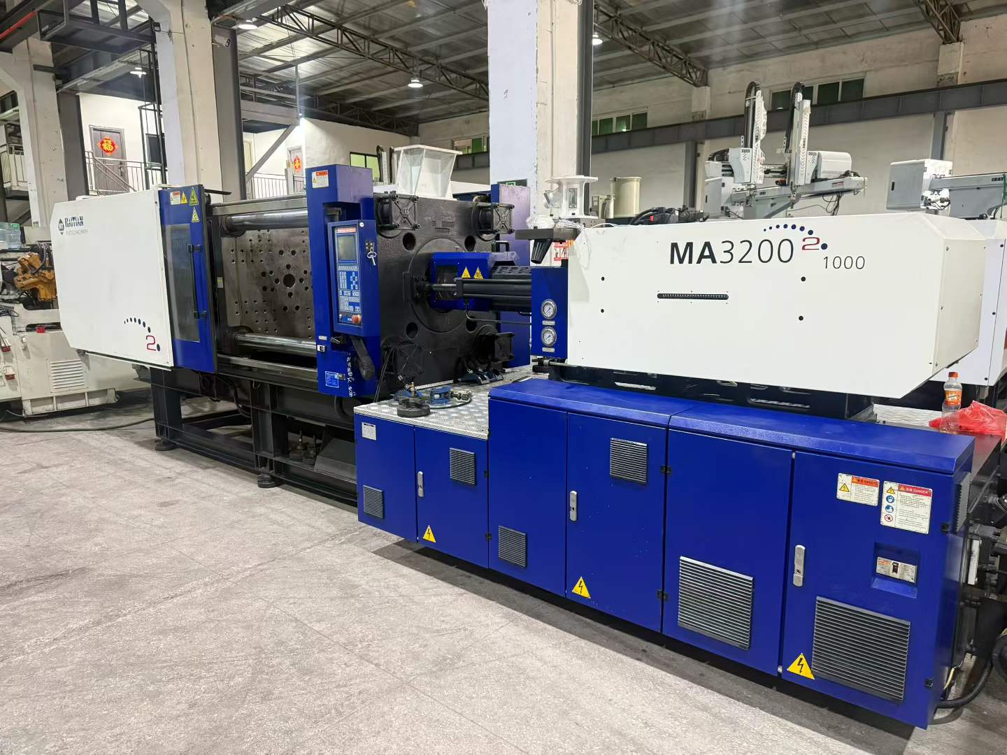 Used 320 Ton MA3200 II /1700 Injection Molding Machine | B‑Screw 65mm, 845g PS Shot Weight