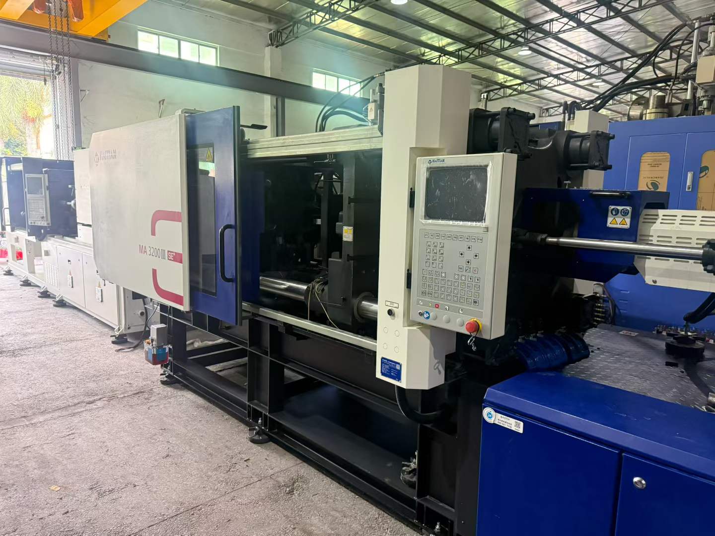 Used Haitian 320 Ton MA3200/1800SE+ Injection Molding Machine | B‑Screw 65mm, 905g PS Shot Weight