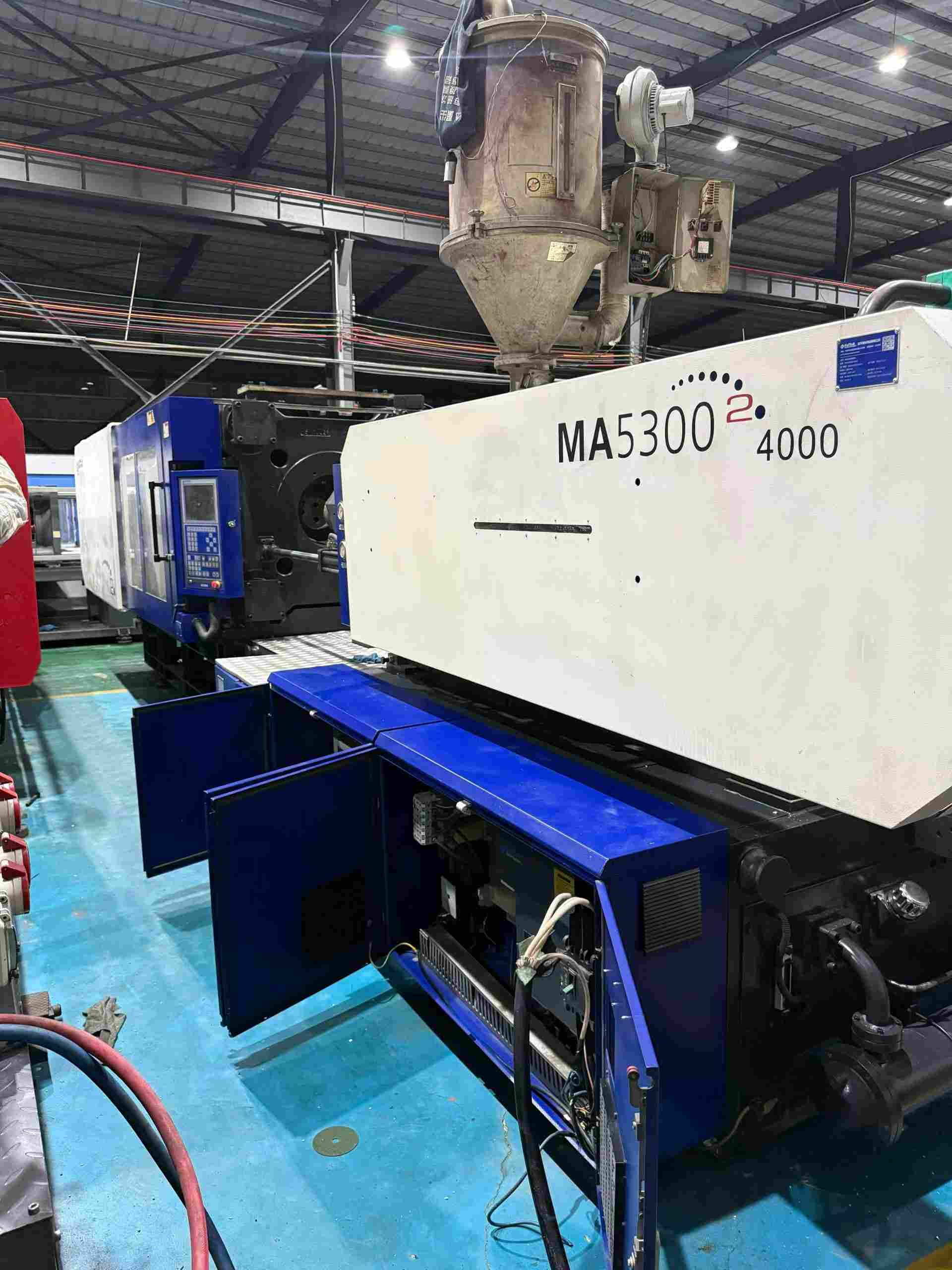 Used 530 Ton MA5300 II /4000 Injection Molding Machine | C‑Screw 90mm, 2547g PS Shot Weight