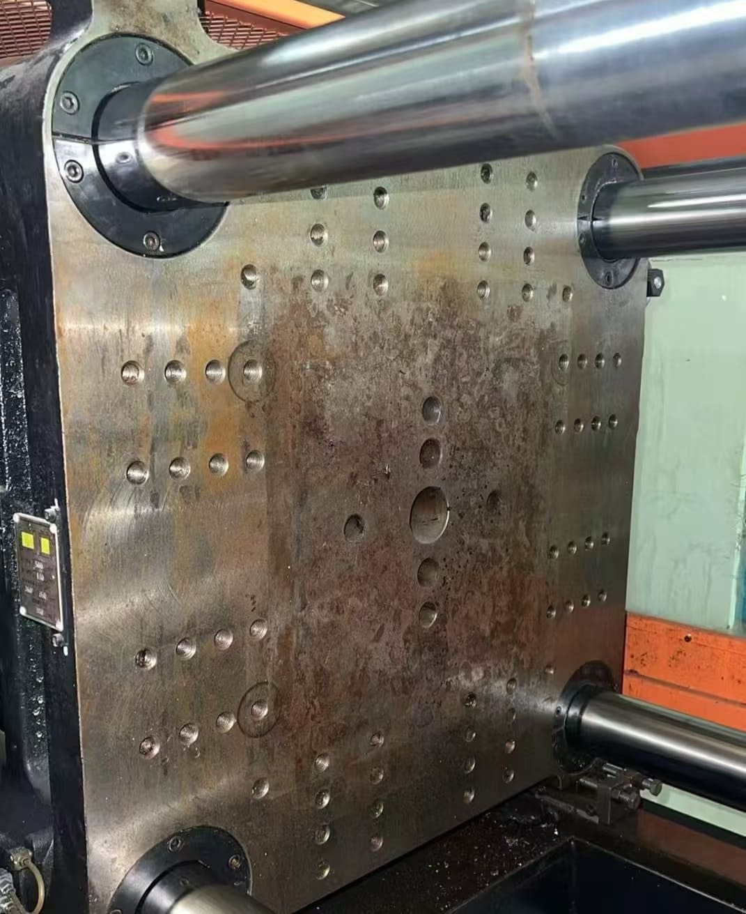 Used 180 Ton EM180-SVP-3 Injection Molding Machine | A/B/C-Screw 46/52/60mm, Max PS Shot Weight 598g