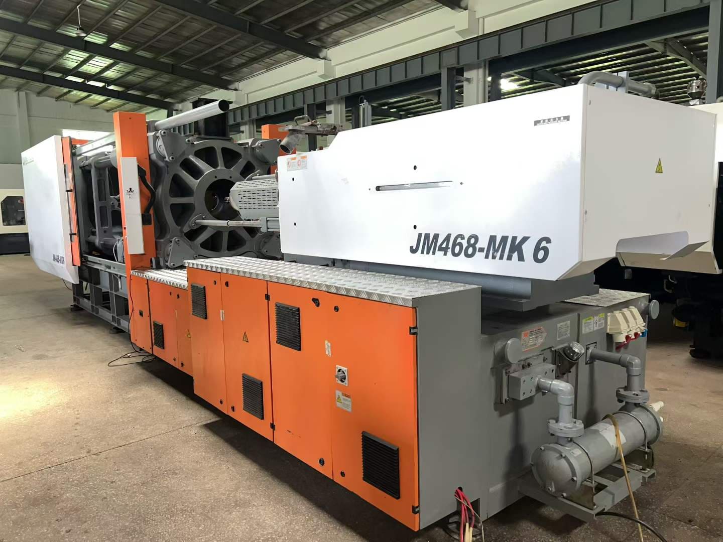 Used 468 Ton JM468-MK6 Injection Molding Machine | A/B/C-Screw 75/83/90mm, Max PS Shot Weight 2403g