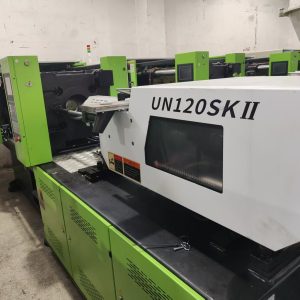 Used 120 Ton YIZUMI UN120SKII Injection Molding Machine | A/B/C-Screw 35/40/48mm, Max PS Shot Weight 283g