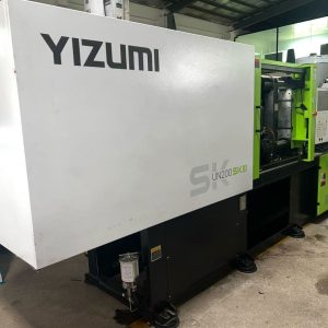 Used 200 Ton YIZUMI UN200SKIII Injection Molding Machine | A/B/C-Screw 48/53/60mm, Max PS Shot Weight 611.3g